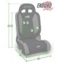 PRP Seats A8701045-241 PRP EnduroDaily Reclining Suspension Seat - Black Suede - Passenger