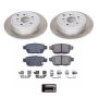 PowerStop SC2429 Semi-Coated Rotor and Low-Dust Ceramic Brake Pad Kit