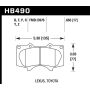 Hawk Performance HB490Z.665 Performance Ceramic Disc Brake Pad