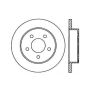 Stoptech 128.61042L Drilled Sport Brake Rotor