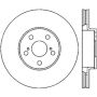 StopTech Power Slot 00-05 Celica GTS/ 01-05 GT/ 05-09 Scion tC CRYO Front Left Rotor