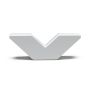 Oracle Lighting 3140-V-005 Universal Illuminated LED Letter Badges - Matte White Surface Finish - V