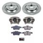 PowerStop KCOE5842 OE Stock Replacement Low-Dust Ceramic Brake Pad, Rotor and Caliper Kit