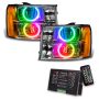Oracle Lighting 8165-333 SMD Pre-Assembled Headlights, Round Ring Design, ColorSHIFT(tm) 2.0