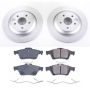 PowerStop CRK7320 Genuine Geomet Coated Rotor and Low-Dust Ceramic Brake Pad Kit