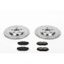 PowerStop K3141 Z23 Daily Driver Carbon-Fiber Ceramic Brake Pad and Drilled & Slotted Rotor Kit