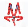 NRG SBH-B6PCRD 5PT 3in. Seat Belt Harness / Cam Lock - Red