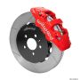 Wilwood 140-14584-R AERO6 Front Kit 14.00in BBK - 08-12 Audi A4/A5/S5 - Red Drilled & Slotted Rotor