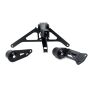 Innovative 90-05 NSX K-Series/K20 Manual Transmission Black Steel Mount Kit 85A Bushings
