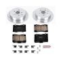 PowerStop K5864 Z23 Daily Driver Carbon-Fiber Ceramic Brake Pad and Drilled & Slotted Rotor Kit