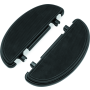 Bikers Choice 480623 82-20 FLH FLT 86-17 FLST Black Half-Moon Floorboard Kit