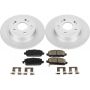 PowerStop CRK7340 Genuine Geomet Coated Rotor and Low-Dust Ceramic Brake Pad Kit
