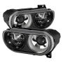 SPYDER 9027277 Xtune Dodge Challenger 08-14 Xenon Hid Model Only Projector Headlamps Black HD-JH-DCHAL08-HID-BK