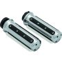 Kuryakyn 6120 Heavy Industry Grips Dual Cable Chrome