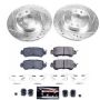 PowerStop K7741 Z23 Daily Driver Carbon-Fiber Ceramic Brake Pad and Drilled & Slotted Rotor Kit