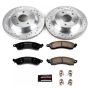 PowerStop K1517 Z23 Daily Driver Carbon-Fiber Ceramic Brake Pad and Drilled & Slotted Rotor Kit