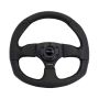 NRG RST-009R Reinforced Steering Wheel (320mm Horizontal / 330mm Vertical) Leather w/Black Stitching
