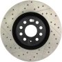 Stoptech 127.33112R 09 VW Passat CC / 06-09 Passat Slotted & Drilled Right Front Rotor