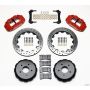 Wilwood 140-8032-DR Narrow Superlite 4R Rear Kit 12.88in Drilled Red 97-04 Corvette C5/Z06