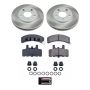 PowerStop SC3132 Semi-Coated Rotor and Low-Dust Ceramic Brake Pad Kit