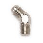 Russell 660951 Performance -6 AN to 1/4in NPT 45 Degree Flare to Pipe Adapter