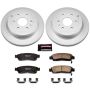 PowerStop CRK5262 Genuine Geomet Coated Rotor and Low-Dust Ceramic Brake Pad Kit