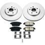 PowerStop CRK6793 Genuine Geomet Coated Rotor and Low-Dust Ceramic Brake Pad Kit
