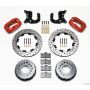 Wilwood 140-2117-DR Forged Dynalite P/S Rear Kit Drilled Red Mopar-Dana 2.36in Offset
