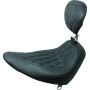 Mustang Motorcycle 79751 Mustang 84-06 Harley Standard Rear Tire Wide Tripper Solo Seat w/DBR Diamond Stitch - Black