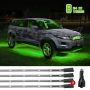 XKGLOW XK041002-G XK Glow Tube Single Color Underglow LED Accent Light Car/Truck Kit Green - 8x24In