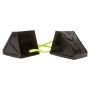 Daystar Dual Wheel Chock With 3 Foot Plasma Rope Tether