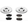 PowerStop K1318 Z23 Daily Driver Carbon-Fiber Ceramic Brake Pad and Drilled & Slotted Rotor Kit