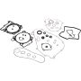 Vertex Pistons 8110027 Vertex Gaskets 19-20 Kawasaki KX450F Complete Gasket Kit w/ Oil Seals