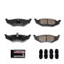 PowerStop Z23-641 PowerStop - Z23 Daily Driver Carbon-Fiber Ceramic Brake Pads with Hardware Kit