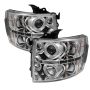 SPYDER 5009500 Projector Headlights - LED Halo - Chrome