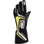 OMP First Evo Gloves Black/Yellow - Size S (Fia 8856-2018)