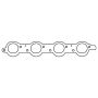 COMETIC GASKETS CAGC15443-030 Exhaust Gasket BBC W/AFR Magnum 24Deg Heads