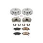 PowerStop KCOE2386 OE Stock Replacement Low-Dust Ceramic Brake Pad, Rotor and Caliper Kit