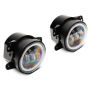Raxiom J141994 07-18 Jeep Wrangler JK Axial Series Halo LED Fog Lights- Amber