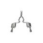 CORSA Performance 14328 Corsa 2015-2017 Ford Mustang GT 5.0 3in Cat Back Exhaust Polish Dual 4.5in Tip (Xtreme)