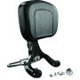 Kuryakyn 1661 Multi-Purpose Backrest Black & Chrome