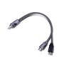 Rockford Fosgate Twisted Pair Y Adapter 1 Male to 2 Female