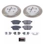 PowerStop SC4736 Semi-Coated Rotor and Low-Dust Ceramic Brake Pad Kit