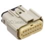 NAMZ NM-33472-1602 07-22 Glide Main Harness Molex MX-150 16-Position Female Connector - Grey (HD 72491-07GY)