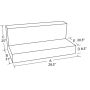 Tradesman 73548 Steel L-Shape Liquid Storage Tank - Black