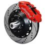 Wilwood 140-16909-DR 55-57 Chevy Bel Air Superlite 6R Kit, 5 x 4.50in/4.75in Hub - 14.00in D&S Rotor - Red