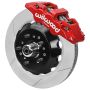 Wilwood 140-17149-R Forged 6 Piston Red Superlite Caliper, GT 72 Vane Vented Spec37 Slotted Rotor - 14.00x1.25
