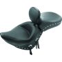 Mustang Motorcycle 76111 Mustang 98-16 Yamaha V-Star 650 Custom Wide Touring 2PC Seat - Black