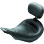 Mustang Motorcycle 79127 Mustang 97-07 Harley Electra Glide, Rd Glide Standard Touring Solo Seat w/ Driver Backrest - Black