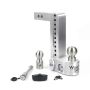 Weigh Safe WS10-2-KA 10in Drop Hitch w/Built-in Scale & 2in Shank (10K/12.5K GTWR) w/WS05 - Aluminum